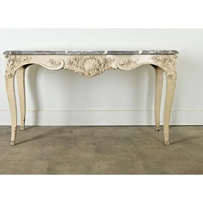 French 18th Century Louis XV Marble Top Console