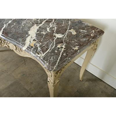 French 18th Century Louis XV Marble Top Console