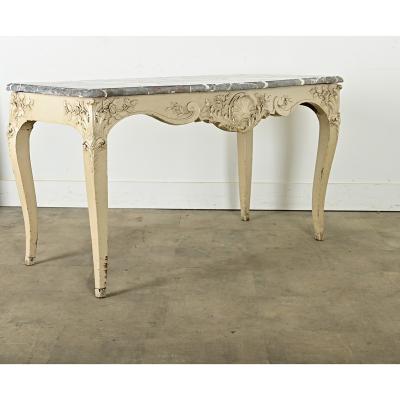 French 18th Century Louis XV Marble Top Console
