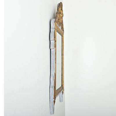 French 18th Century Louis XVI Gilt Painted Trumeau