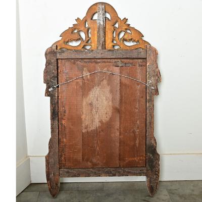 French 18th Century Louis XVI Gilt Painted Trumeau