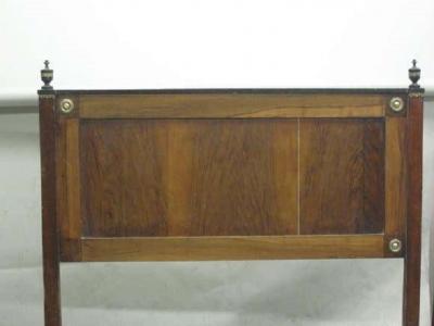 French 18th Century Louis XVI Neoclassical Walnut and Cherry Full Size Bed