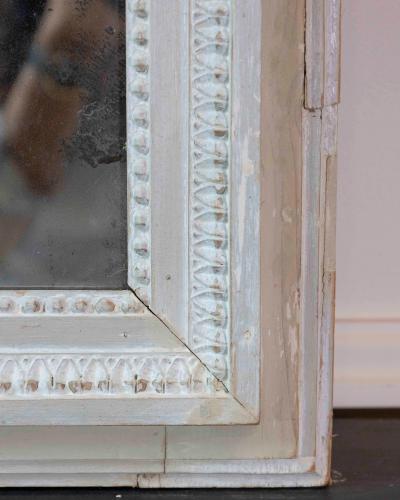 French 18th Century Louis XVI Painted Mirror with Original Glass