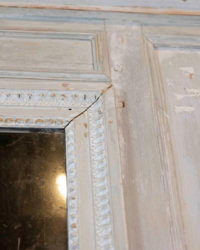 French 18th Century Louis XVI Painted Trumeau Mirror