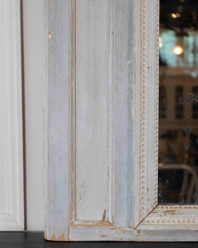 French 18th Century Louis XVI Painted Trumeau Mirror