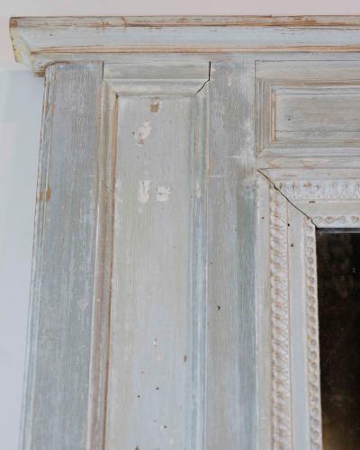 French 18th Century Louis XVI Painted Trumeau Mirror