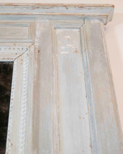 French 18th Century Louis XVI Painted Trumeau Mirror