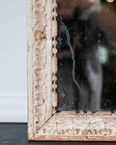French 18th Century Louis XVI Painted Wood Panel Mirror