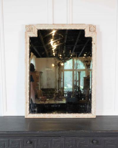 French 18th Century Louis XVI Painted Wood Panel Mirror