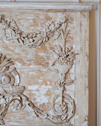 French 18th Century Louis XVI Style Carved and Painted Screen