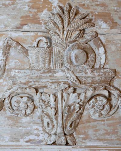 French 18th Century Louis XVI Style Carved and Painted Screen