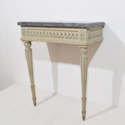 French 18th Century Marble Top Louis XVI Console Table