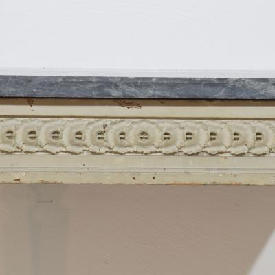 French 18th Century Marble Top Louis XVI Console Table