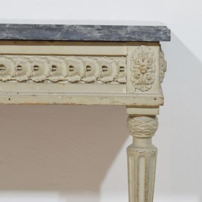 French 18th Century Marble Top Louis XVI Console Table