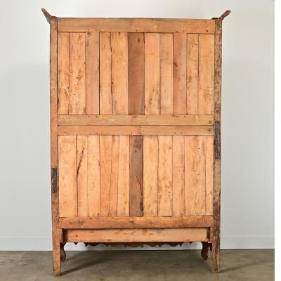 French 18th Century Massive Louis XV Carved Armoire