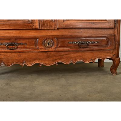 French 18th Century Massive Louis XV Carved Armoire