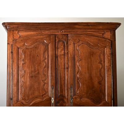 French 18th Century Massive Louis XV Carved Armoire