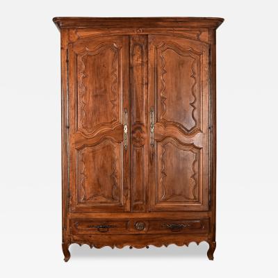 French 18th Century Massive Louis XV Carved Armoire