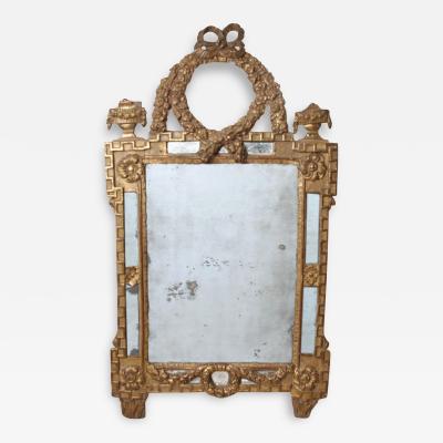 French 18th Century Mirror With Laurel Wreath Detail