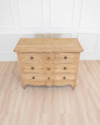 French 18th Century Natural Oak Chest of Drawers