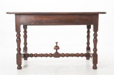 French 18th Century Oak Table with Drawer