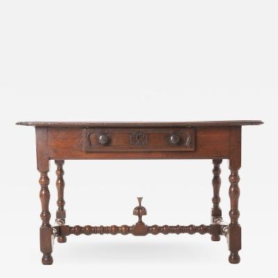 French 18th Century Oak Table with Drawer