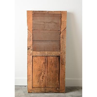 French 18th Century Painted Parcel Gilt Chinoiserie Trumeau