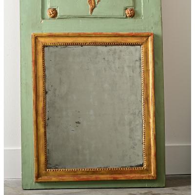 French 18th Century Painted Parcel Gilt Chinoiserie Trumeau