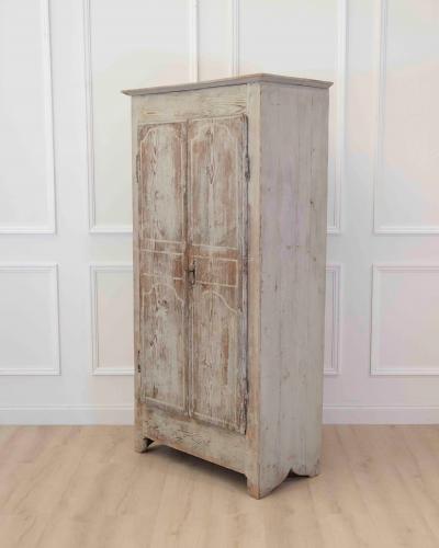 French 18th Century Painted Pine Cabinet