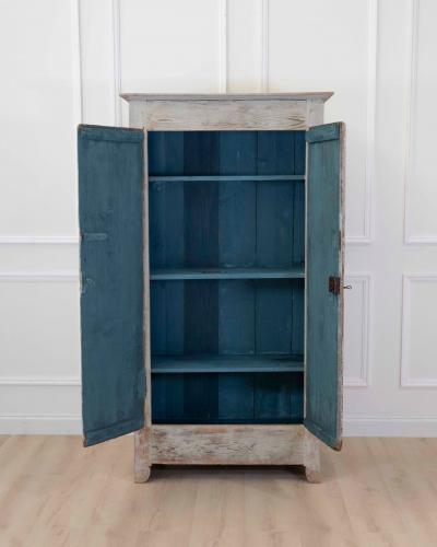 French 18th Century Painted Pine Cabinet