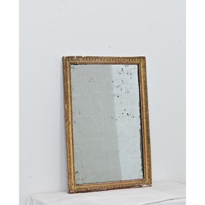 French 18th Century Petite Gilt Mirror with Original Glass