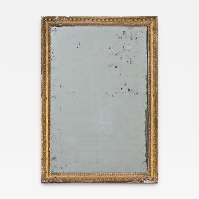 French 18th Century Petite Gilt Mirror with Original Glass