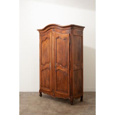 French 18th Century Solid Walnut Armoire