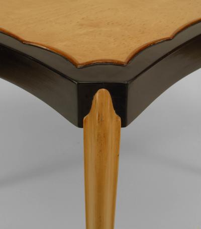 French 1930 Sycamore Game Table