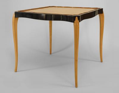 French 1930 Sycamore Game Table