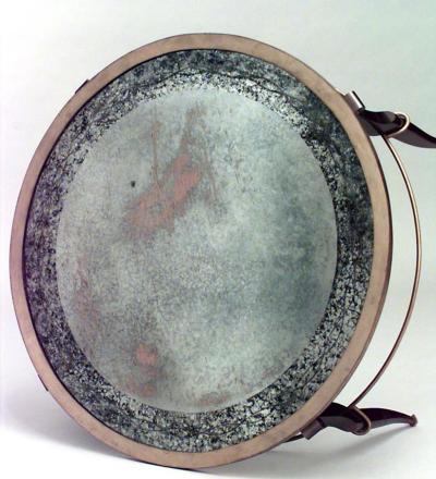 French 1940s Bronze and Brass Round Coffee Table