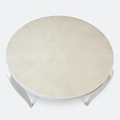 French 1940s Cream Lacquered Side Table