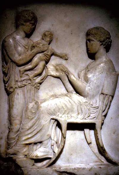 French 1940s Forest Green Painted Klismos Chair with Leather Strapwork Seat