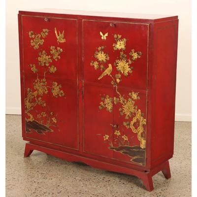 French 1940s Japonisme bar cabinet