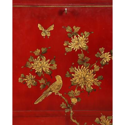 French 1940s Japonisme bar cabinet