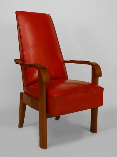 French 1940s Oak Armchair