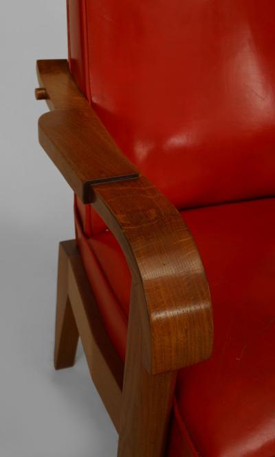 French 1940s Oak Armchair
