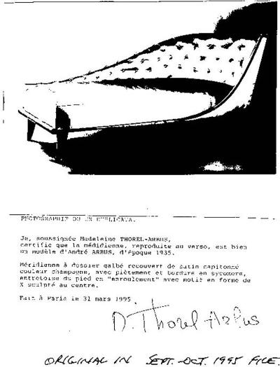 French 1940s Sycamore Chaise Lounge