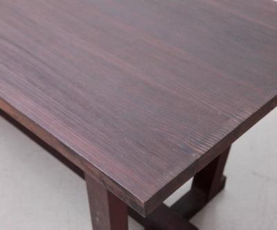 French 1960s Heavy Solid Studio Dining Table in Oak