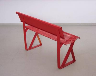 French 1960s Industrial Kids Bench