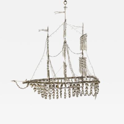 French 1970s Galleon Chandelier