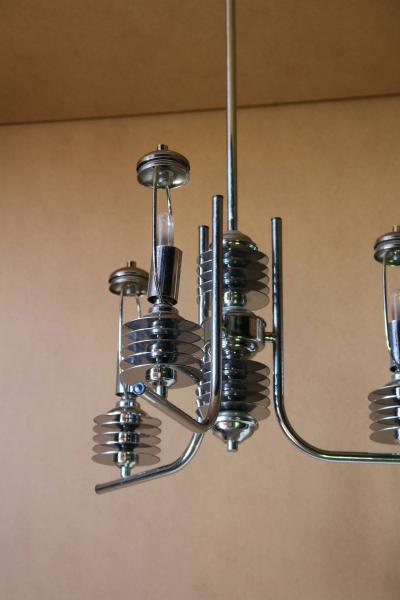 French 1970s Modernist Chandelier