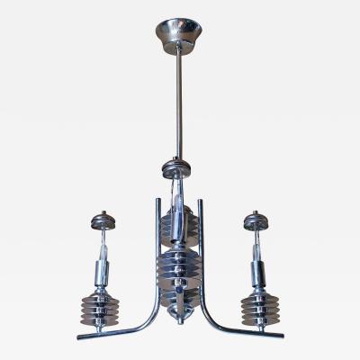 French 1970s Modernist Chandelier