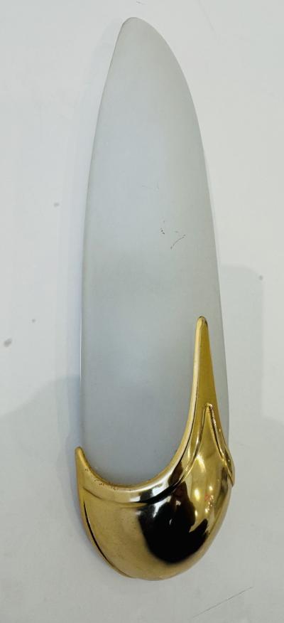 French 1980s Space Age Wall Lamps