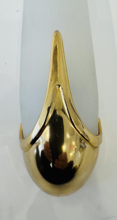 French 1980s Space Age Wall Lamps